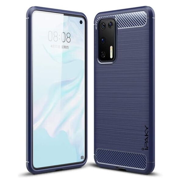 

Противоударный силиконовый чехол iPaky Slim Series для Huawei P40 (Синий)