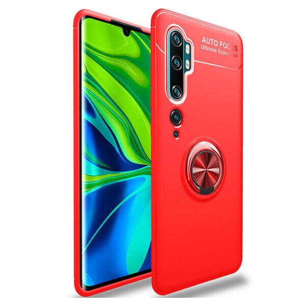

Силиконовый чехол Deen ColorRing под магнитный держатель для Xiaomi Mi Note 10 /Note 10 Pro/Mi CC9 Pro (Красный / Красный)