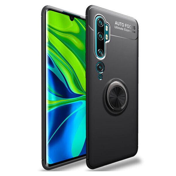 

Силиконовый чехол Deen ColorRing под магнитный держатель для Xiaomi Mi Note 10 /Note 10 Pro/Mi CC9 Pro (Черный / Черный)
