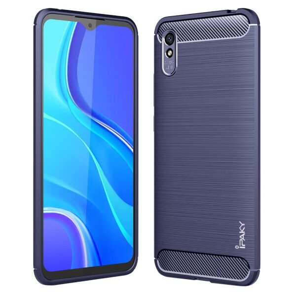 

Противоударный силиконовый чехол iPaky Slim Series для Xiaomi Redmi 9A (Синий)