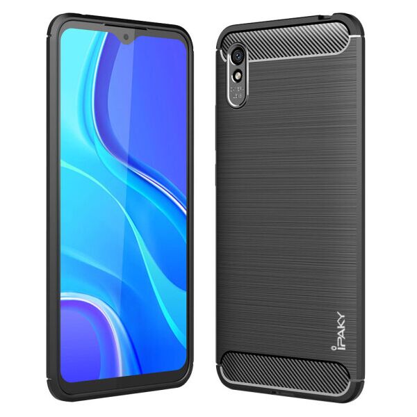 

Противоударный силиконовый чехол iPaky Slim Series для Xiaomi Redmi 9A (Черный)