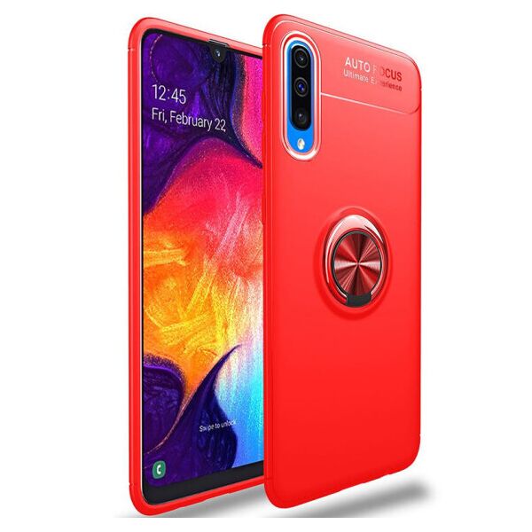 

Силиконовый чехол Deen ColorRing под магнитный держатель для Samsung Galaxy A50 (A505F) / A50s / A30s (Красный / Красный)