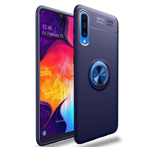 

Силиконовый чехол Deen ColorRing под магнитный держатель для Samsung Galaxy A50 (A505F) / A50s / A30s (Синий / Синий)