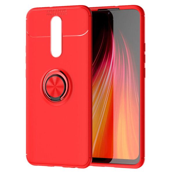 

Силиконовый чехол Deen ColorRing под магнитный держатель для Xiaomi Redmi 8 (Красный / Красный)