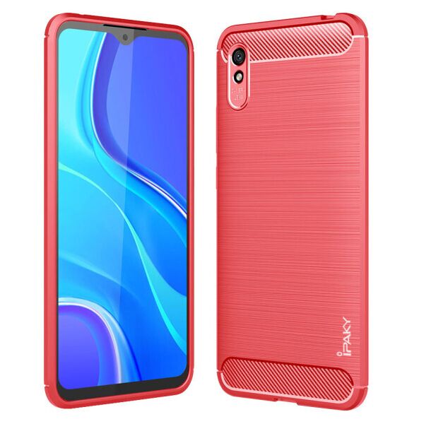 

Противоударный силиконовый чехол iPaky Slim Series для Xiaomi Redmi 9A (Красный)