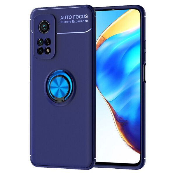 

Силиконовый чехол Deen ColorRing под магнитный держатель для Xiaomi Mi 10T / Mi 10T Pro (Синий / Синий)
