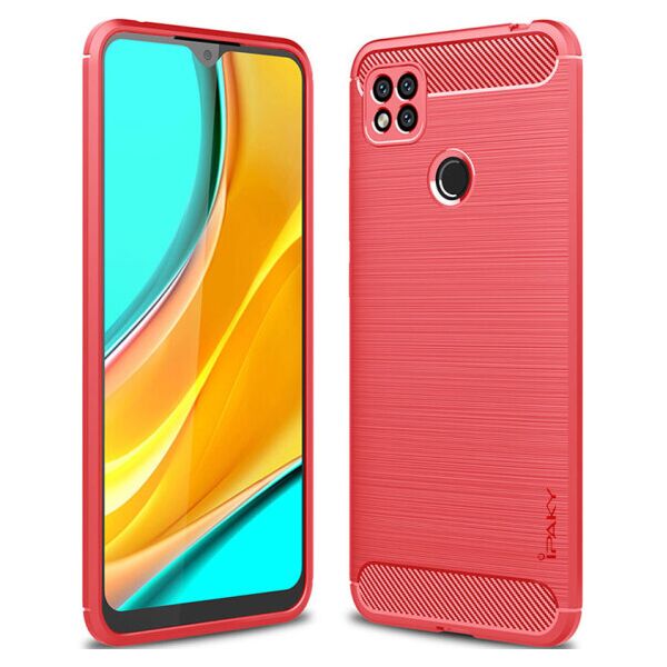

Противоударный силиконовый чехол iPaky Slim Series для Xiaomi Redmi 9C (Красный)