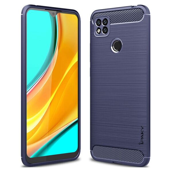 Противоударный силиконовый чехол iPaky Slim Series для Xiaomi Redmi 9C (Синий)