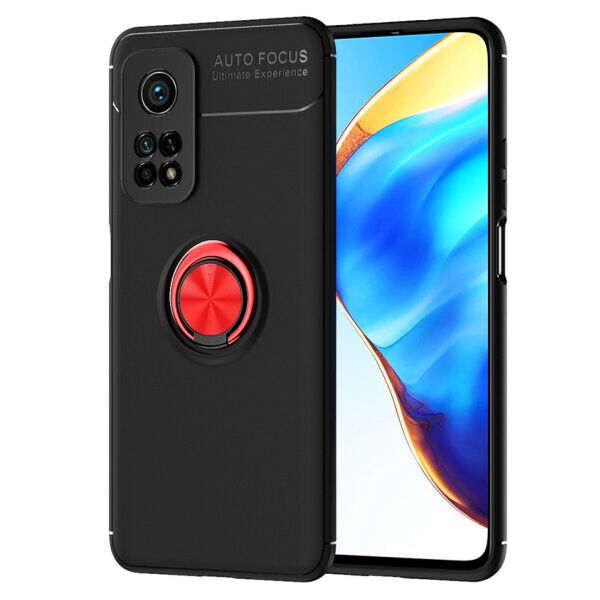 

Силиконовый чехол Deen ColorRing под магнитный держатель для Xiaomi Mi 10T / Mi 10T Pro (Черный / Красный)