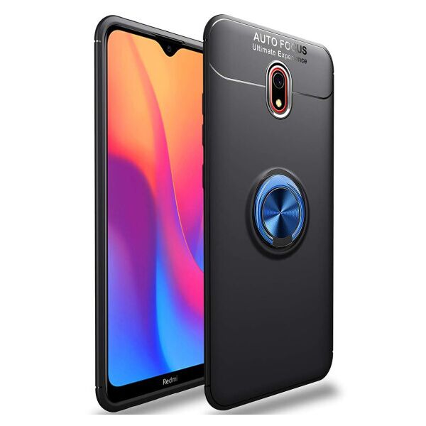 

Силиконовый чехол Deen ColorRing под магнитный держатель для Xiaomi Redmi 8a (Черный / Синий)
