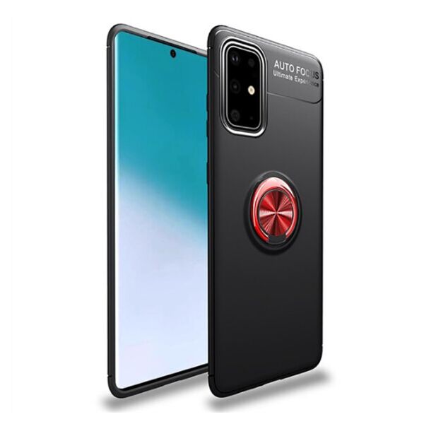 

Силиконовый чехол Deen ColorRing под магнитный держатель для Samsung Galaxy A51 (Черный / Красный)