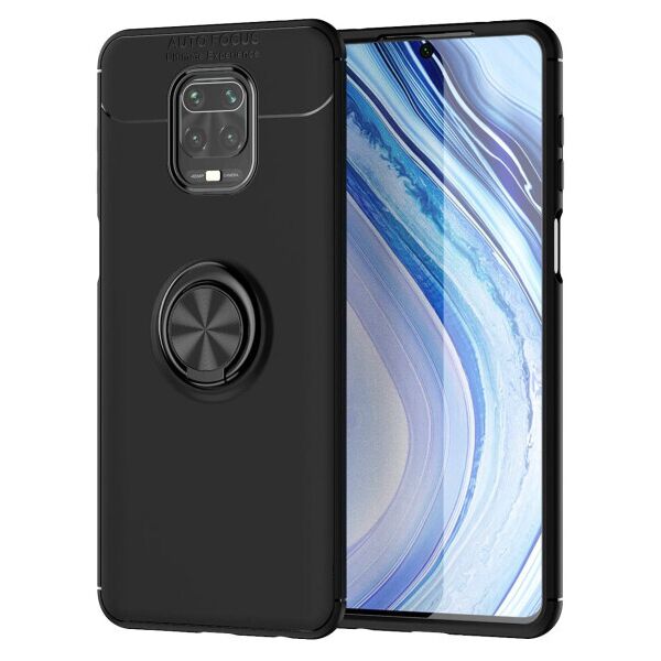 

Силиконовый чехол Deen ColorRing под магнитный держатель для Xiaomi Redmi Note 9s/Note 9 Pro/9 Pro Max (Черный)