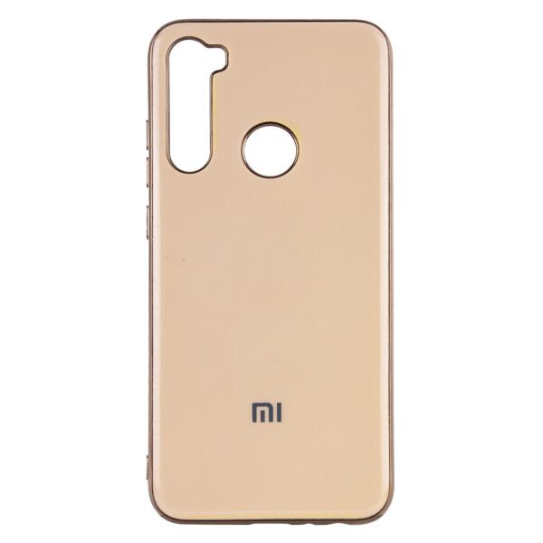 

Силиконовый чехол GLOSSY LOGO для Xiaomi Redmi Note 8 (Золотой)