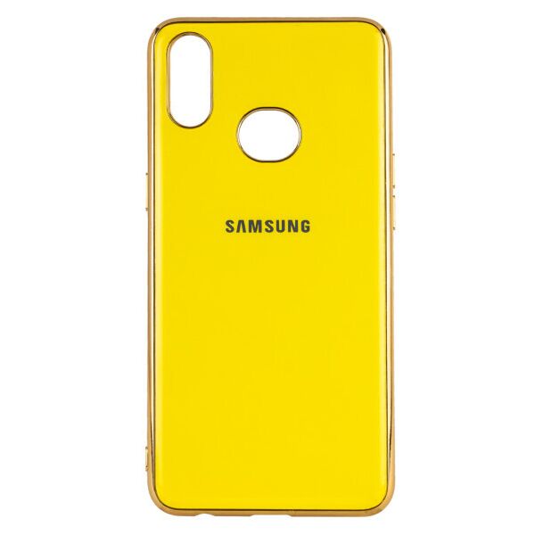 

Силиконовый чехол GLOSSY LOGO для Samsung Galaxy A10S (Желтый)