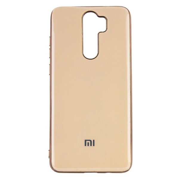 

Силиконовый чехол GLOSSY LOGO для Xiaomi Redmi Note 8 Pro (Золотой)