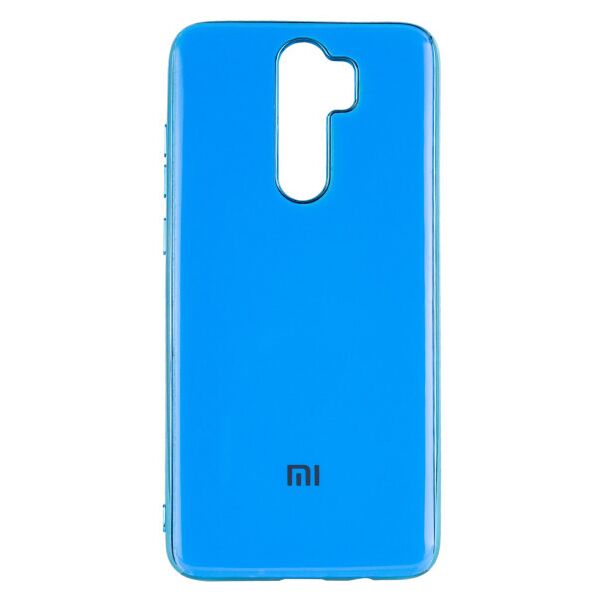 

Силиконовый чехол GLOSSY LOGO для Xiaomi Redmi Note 8 Pro (Голубой)