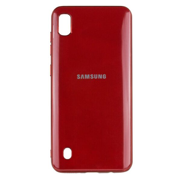 

Силиконовый чехол GLOSSY LOGO для Samsung Galaxy A10 (A105F) (DarkRed)