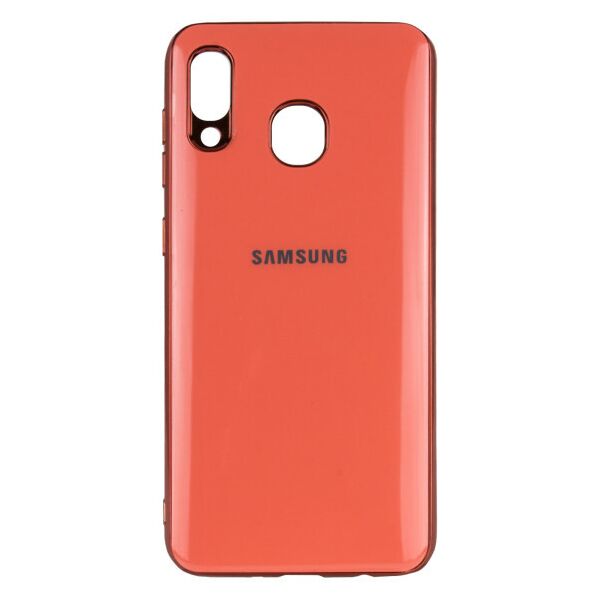 

Силиконовый чехол GLOSSY LOGO для Samsung Galaxy A20 / A30 (Tomato)