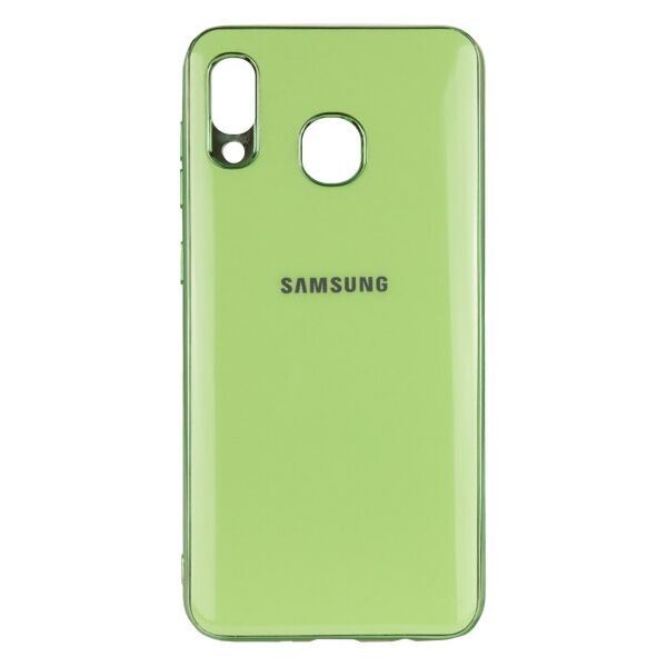

Силиконовый чехол GLOSSY LOGO для Samsung Galaxy A20 / A30 (Салатовый)