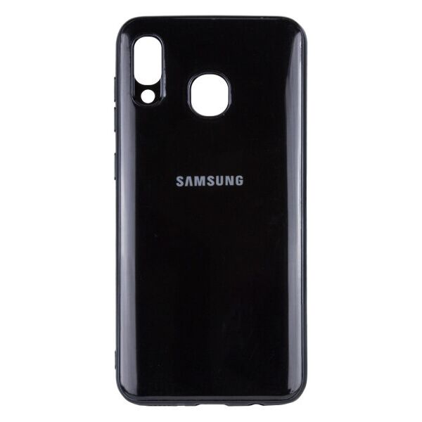 

Силиконовый чехол GLOSSY LOGO для Samsung Galaxy A20 / A30 (Черный)