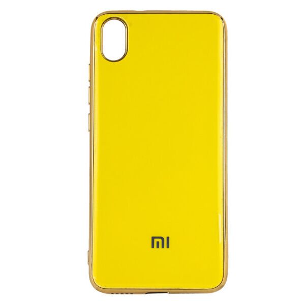 

Силиконовый чехол GLOSSY LOGO для Xiaomi Redmi 7A (Желтый)