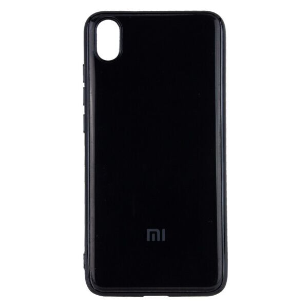 

Силиконовый чехол GLOSSY LOGO для Xiaomi Redmi 7A (Черный)