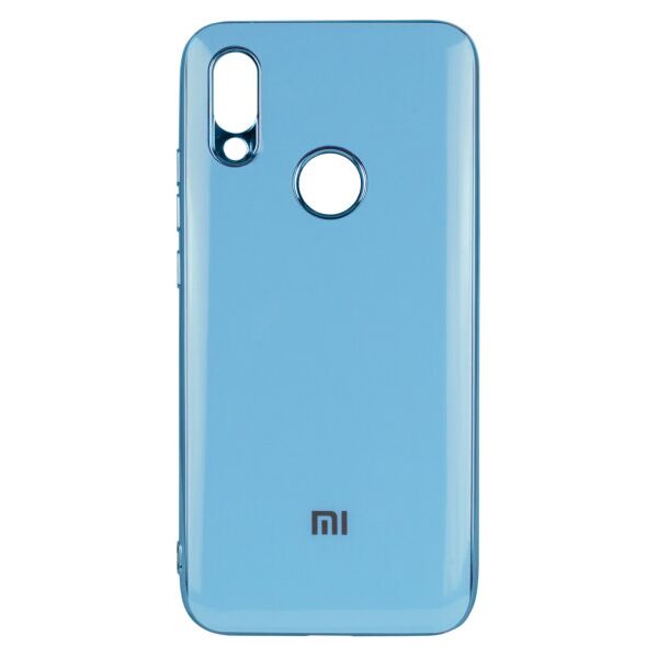 

Силиконовый чехол GLOSSY LOGO для Xiaomi Redmi 7 (Голубой)