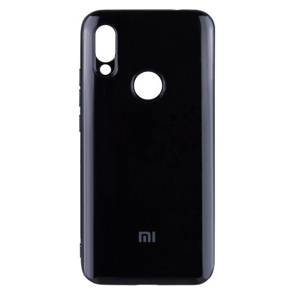 

Силиконовый чехол GLOSSY LOGO для Xiaomi Redmi 7 (Черный)