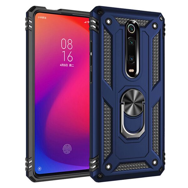 

Ударопрочный чехол Serge Ring магнитный держатель для Xiaomi Redmi K20 / K20 Pro / Mi9T / Mi9T Pro (DarkBlue)