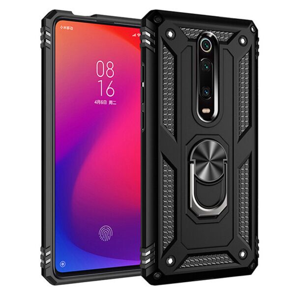 

Ударопрочный чехол Serge Ring магнитный держатель для Xiaomi Redmi K20 / K20 Pro / Mi9T / Mi9T Pro (Черный)