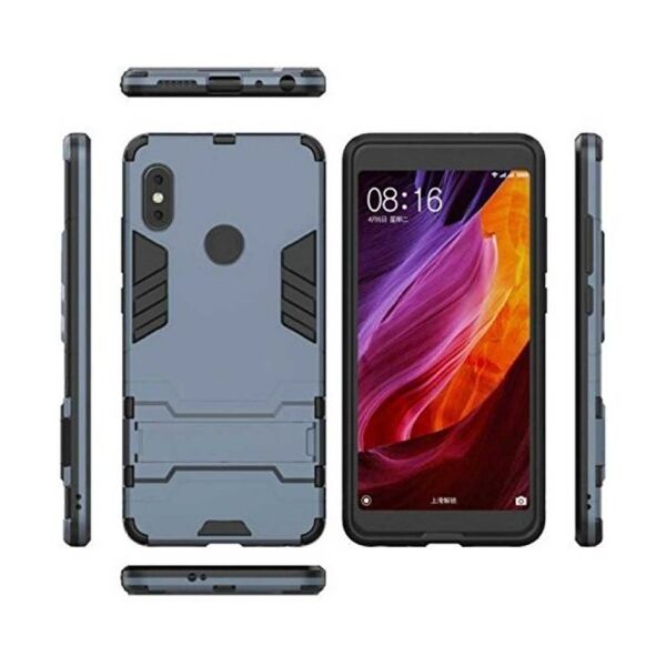 

Ударопрочный чехол-подставка Transformer Case для Xiaomi Redmi Note 5 Pro / Note 5 (DC) (Серый)