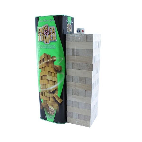 

Настольная игра Дженга Башня Jenga Power Tower Джанга PT-01 56 брусков