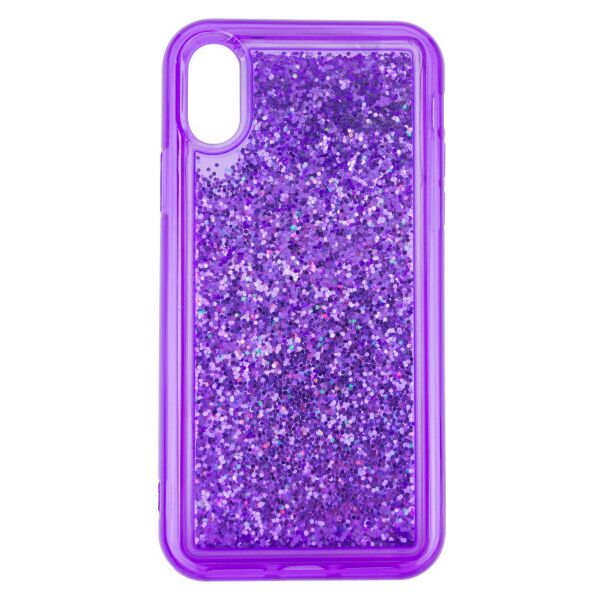 

Переливающийся чехол Sparkle с блестками для Apple iPhone X / XS (5.8") (Фиолетовый)