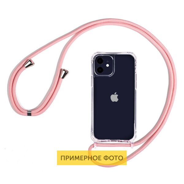 

Чехол Crossbody Case на шнурке для Apple iPhone 12 Pro Max (6.7") (Розовый)