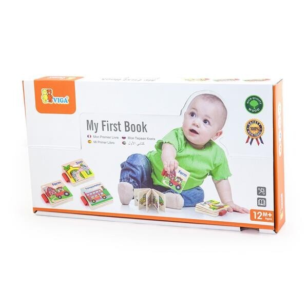 

Деревянная книга Viga Toys Первые английские слова (50386)