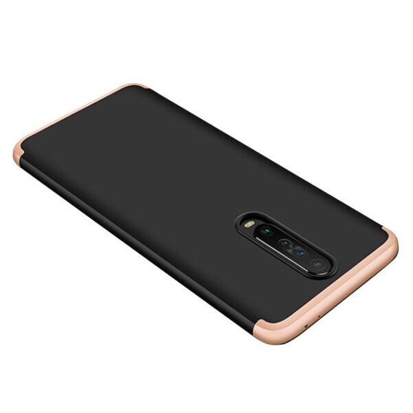 

Пластиковая накладка GKK LikGus 360 градусов (opp) для Xiaomi Redmi K30 (Черный / Золотой)