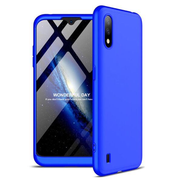 

Пластиковая накладка GKK LikGus 360 градусов (opp) для Samsung Galaxy A01 (Синий)