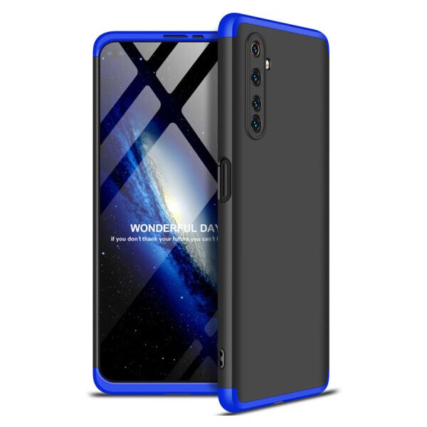 

Пластиковая накладка GKK LikGus 360 градусов (opp) для Realme 6 Pro (Черный / Синий)