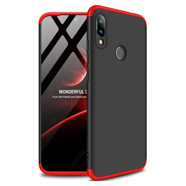 

Пластиковая накладка GKK LikGus 360 градусов (opp) для Xiaomi Redmi Note 7 / Note 7 Pro / Note 7s (Черный / Красный)