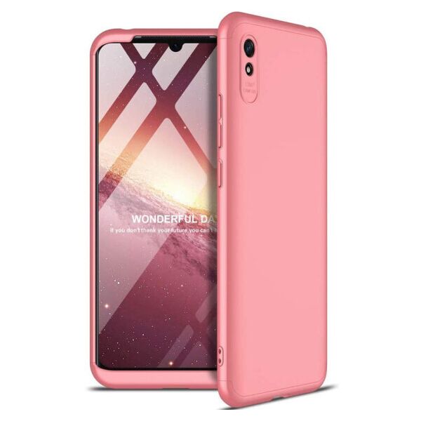 

Пластиковая накладка GKK LikGus 360 градусов (opp) для Xiaomi Redmi 9A (Розовый)