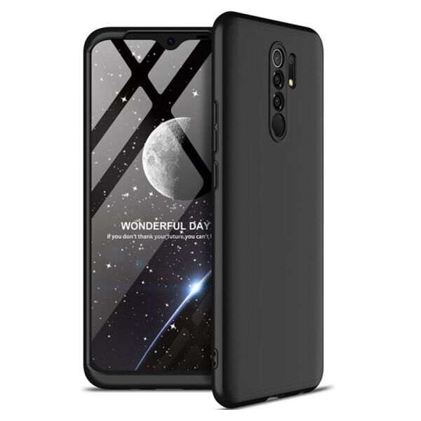 

Пластиковая накладка GKK LikGus 360 градусов (opp) для Xiaomi Redmi 9 (Черный)