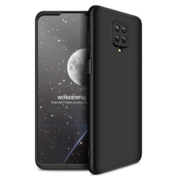 

Пластиковая накладка GKK LikGus 360 градусов (opp) для Xiaomi Redmi Note 9s/Note 9 Pro/9 Pro Max (Черный)