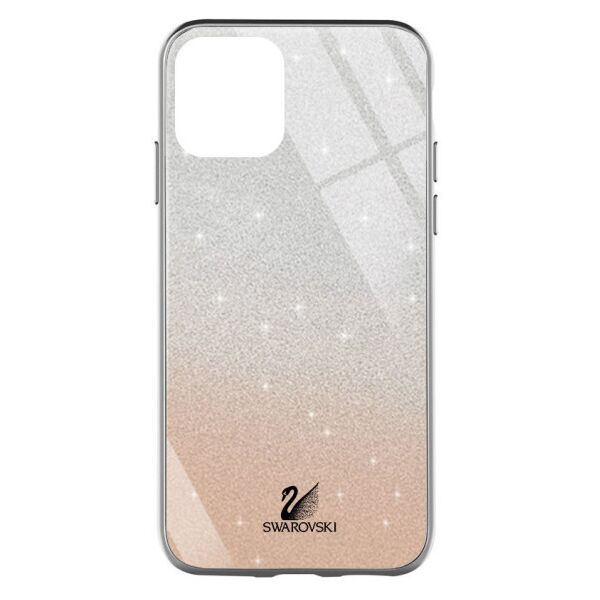 

TPU+Glass чехол Swarovski для Apple iPhone 12 Pro Max (6.7") (Золотой)
