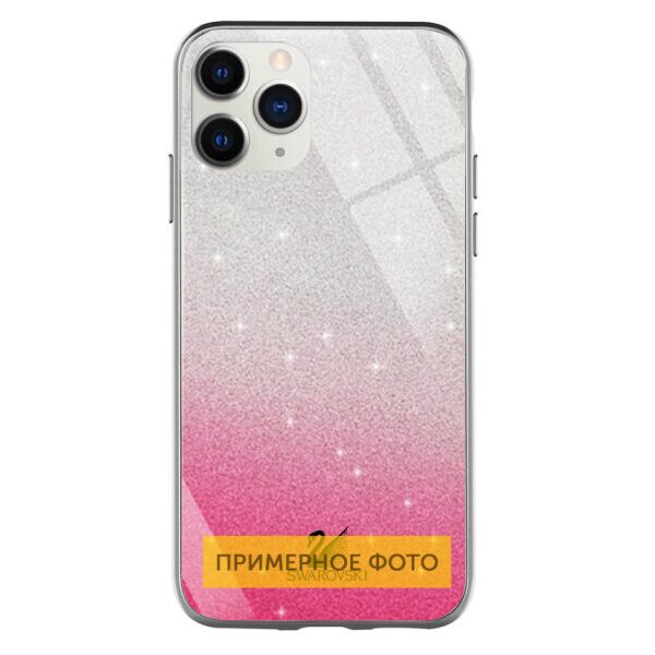 

TPU+Glass чехол Swarovski для Samsung Galaxy S20 (MediumVioletRed)