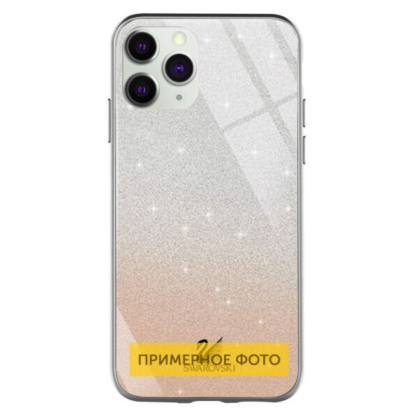 

TPU+Glass чехол Swarovski для Samsung Galaxy S20 (Золотой)