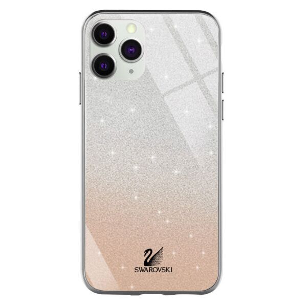 

TPU+Glass чехол Swarovski для Apple iPhone 11 Pro Max (6.5") (Золотой)