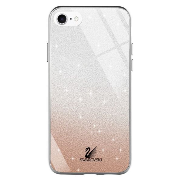 

TPU+Glass чехол Swarovski для Apple iPhone 7 / 8 / SE (2020) (4.7") (Золотой)