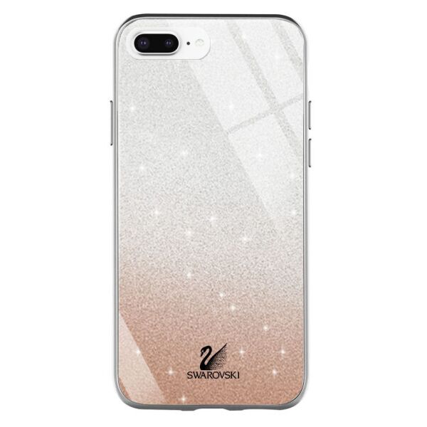 

TPU+Glass чехол Swarovski для Apple iPhone 7 plus / 8 plus (5.5") (Золотой)