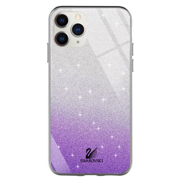 

TPU+Glass чехол Swarovski для Apple iPhone 11 Pro Max (6.5") (DarkOrchid)