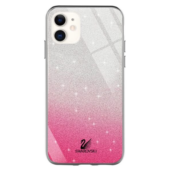 

TPU+Glass чехол Swarovski для Apple iPhone 11 (6.1") (MediumVioletRed)